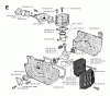 Jonsered RS51 - String/Brush Trimmer (1995-03) Listas de piezas de repuesto y dibujos CYLINDER CRANKCASE