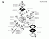 Jonsered RS51 - String/Brush Trimmer (1996-03) Listas de piezas de repuesto y dibujos CARBURETOR DETAILS