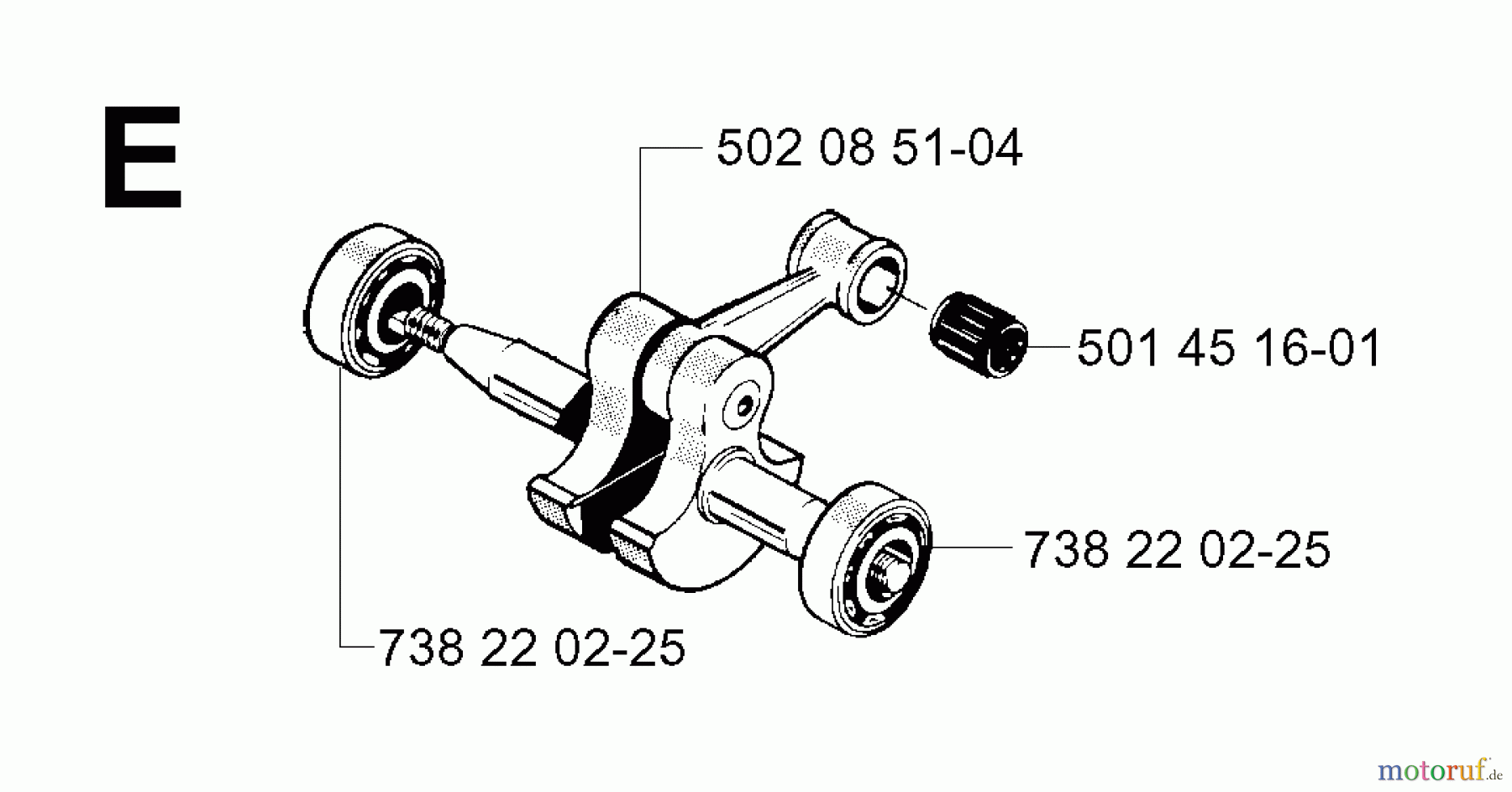  Jonsered Motorsensen, Trimmer RS52 - Jonsered String/Brush Trimmer (2001-05) CRANKSHAFT