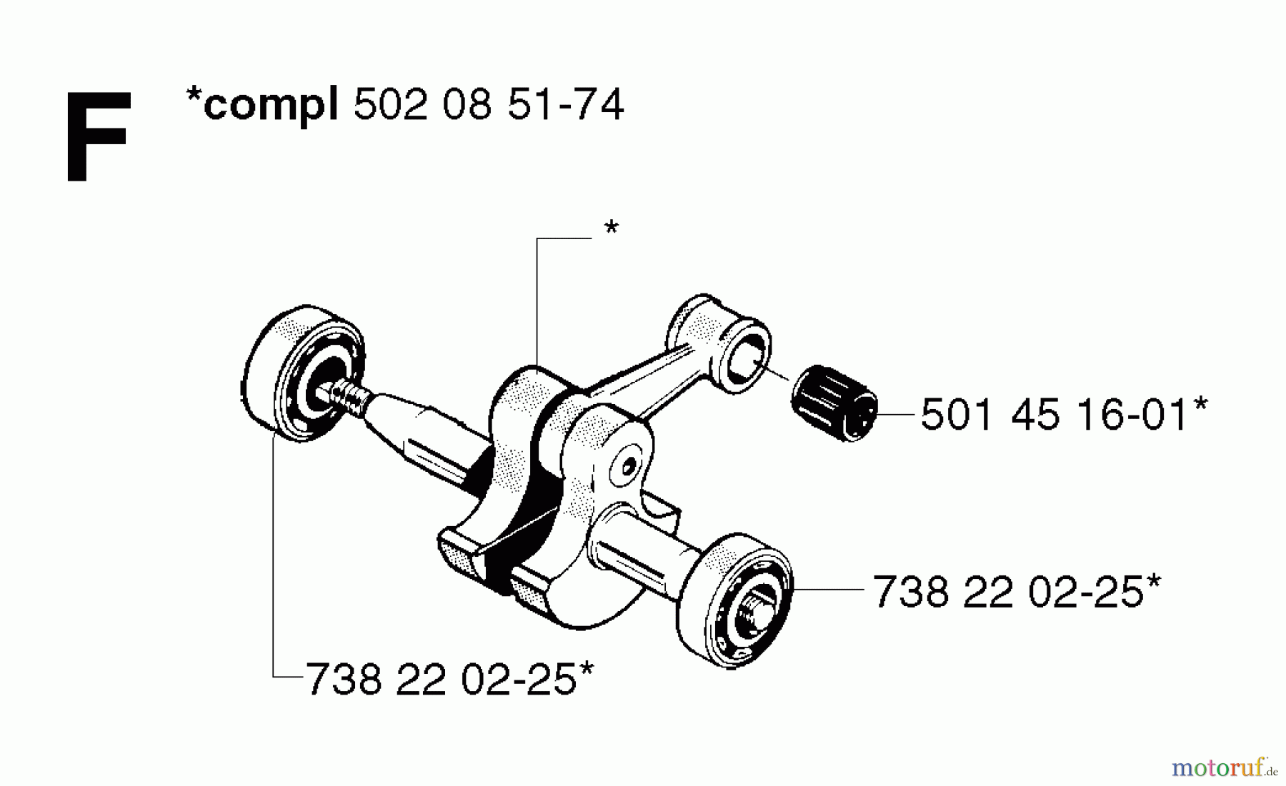  Jonsered Motorsensen, Trimmer RS52 EPA - Jonsered String/Brush Trimmer (2002-08) CRANKSHAFT