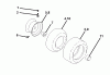 Jonsered LT2113 (96011026601) - Lawn & Garden Tractor (2008-02) Listas de piezas de repuesto y dibujos WHEELS TIRES