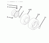 Jonsered LT2113 (96011026603) - Lawn & Garden Tractor (2010-02) Listas de piezas de repuesto y dibujos WHEELS TIRES