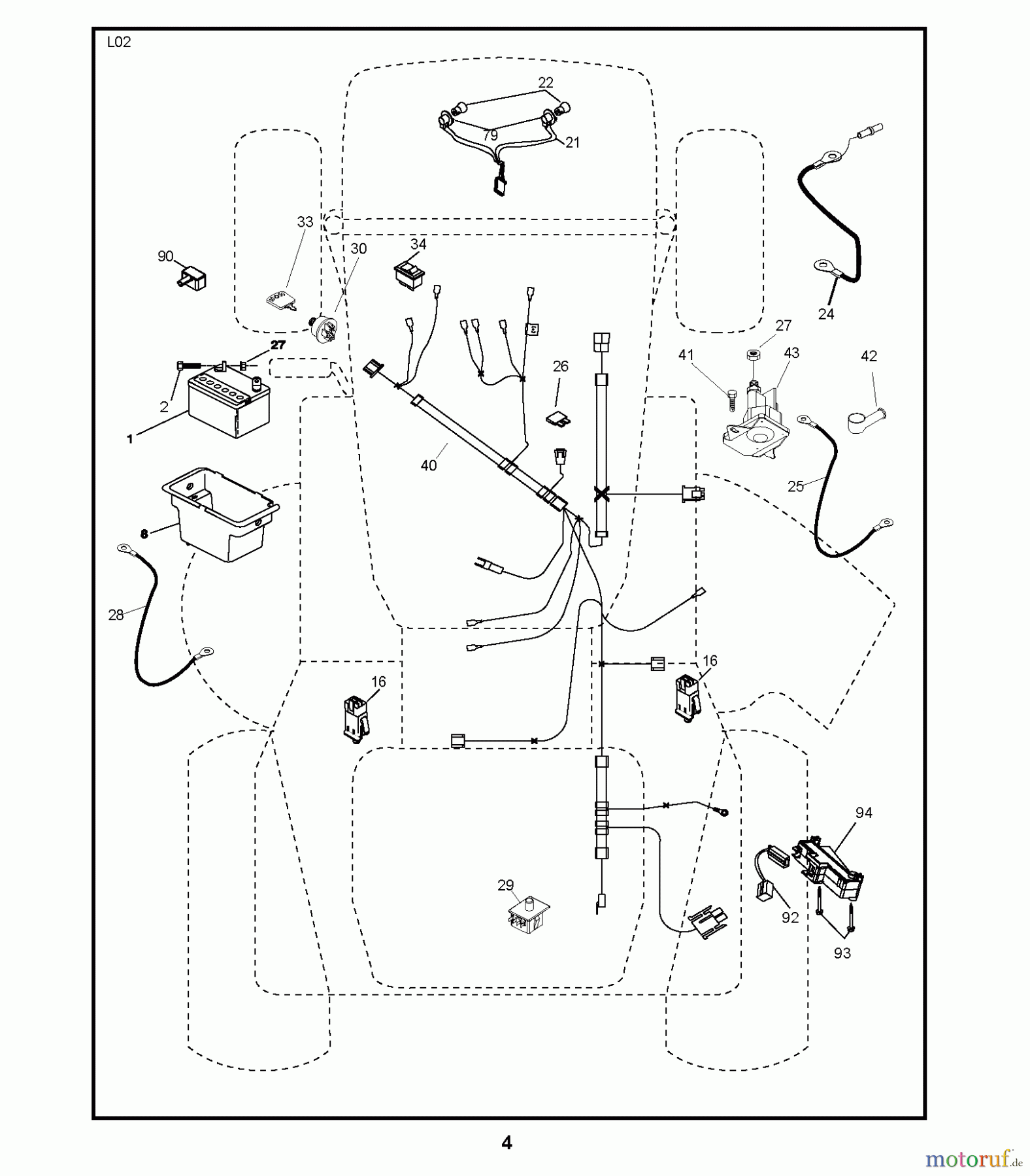  Jonsered Rasen  und Garten Traktoren LT2113 (96011026700) - Jonsered Lawn & Garden Tractor (2008-01) ELECTRICAL