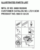 Jonsered LT2113 CM (96061022500) - Lawn & Garden Tractor (2007-10) Listas de piezas de repuesto y dibujos FREQUENTLY USED PARTS