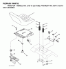 Jonsered LT2115 (J2115B, 954130210) - Lawn & Garden Tractor (2004-06) Listas de piezas de repuesto y dibujos SEAT