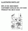 Jonsered LT2115 CM (96061008001) - Lawn & Garden Tractor (2006-04) Listas de piezas de repuesto y dibujos FREQUENTLY USED PARTS