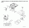 Jonsered LT2115 CMA (96061008201) - Lawn & Garden Tractor (2006-03) Listas de piezas de repuesto y dibujos ENGINE CUTTING EQUIPMENT
