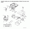 Jonsered LT2115 CMA (96061008301) - Lawn & Garden Tractor (2006-06) Listas de piezas de repuesto y dibujos ENGINE