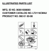 Jonsered LT2116 CMA2 (96061008800) - Lawn & Garden Tractor (2006-02) Listas de piezas de repuesto y dibujos FREQUENTLY USED PARTS
