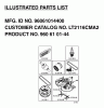 Jonsered LT2116 CMA2 (96061014400) - Lawn & Garden Tractor (2006-02) Listas de piezas de repuesto y dibujos FREQUENTLY USED PARTS