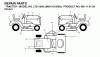 Jonsered LT2118 A2 (96011012900) - Lawn & Garden Tractor (2006-01) Listas de piezas de repuesto y dibujos DECALS