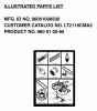 Jonsered LT2118 CMA2 (96061008500) - Lawn & Garden Tractor (2006-04) Listas de piezas de repuesto y dibujos FREQUENTLY USED PARTS