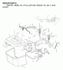 Jonsered ICT13A (JICTH13A, 954130040) - Lawn & Garden Tractor (2000-02) Listas de piezas de repuesto y dibujos BAGGER