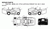 Jonsered ICT13A (JICTH13A, 954130040) - Lawn & Garden Tractor (2000-02) Listas de piezas de repuesto y dibujos DECALS