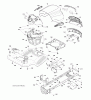 Jonsered LT2213 A (96041008000) - Lawn & Garden Tractor (2009-01) Ersatzteile CHASSIS ENCLOSURES