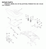 Jonsered ICT13A (JICTH13C, 954130040) - Lawn & Garden Tractor (2001-02) Listas de piezas de repuesto y dibujos SEAT