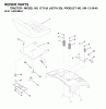 Jonsered ICT13A (JICTH13D, 954130040) - Lawn & Garden Tractor (2001-02) Listas de piezas de repuesto y dibujos SEAT
