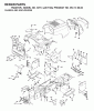 Jonsered ICT14 (JICT14A, 954130064) - Lawn & Garden Tractor (2002-02) Listas de piezas de repuesto y dibujos CHASSIS ENCLOSURES