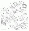 Jonsered LT2213 CA (96051001902) - Lawn & Garden Tractor (2011-08) Listas de piezas de repuesto y dibujos CHASSIS ENCLOSURES