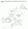 Jonsered LT2216 (96041003100) - Lawn & Garden Tractor (2007-02) Listas de piezas de repuesto y dibujos CHASSIS ENCLOSURES