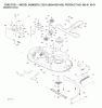 Jonsered LT2216 (96041003100) - Lawn & Garden Tractor (2007-02) Listas de piezas de repuesto y dibujos MOWER DECK / CUTTING DECK