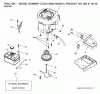 Jonsered LT2216 (96041005601) - Lawn & Garden Tractor (2007-04) Listas de piezas de repuesto y dibujos ENGINE