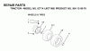 Jonsered ICT14 (JICT14B, 954130079) - Lawn & Garden Tractor (2002-02) Listas de piezas de repuesto y dibujos WHEELS TIRES