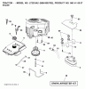 Jonsered LT2216 A2 (96041003802) - Lawn & Garden Tractor (2008-01) Listas de piezas de repuesto y dibujos ENGINE