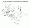 Jonsered LT2216 A2 (96041003800) - Lawn & Garden Tractor (2007-04) Listas de piezas de repuesto y dibujos SEAT