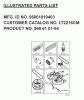 Jonsered LT2216 CM (96061019403) - Lawn & Garden Tractor (2007-09) Listas de piezas de repuesto y dibujos FREQUENTLY USED PARTS