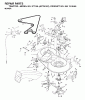 Jonsered ICT14A (JICTH14C, 954130065) - Lawn & Garden Tractor (2002-03) Listas de piezas de repuesto y dibujos MOWER DECK / CUTTING DECK