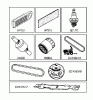 Jonsered LT2217 A (96041003300) - Lawn & Garden Tractor (2007-02) Ersatzteile FREQUENTLY USED PARTS