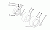 Jonsered LT2217 A (96041003300) - Lawn & Garden Tractor (2007-02) Ersatzteile WHEELS TIRES