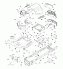 Jonsered LT2217 A (96041005701) - Lawn & Garden Tractor (2009-03) Listas de piezas de repuesto y dibujos CHASSIS ENCLOSURES
