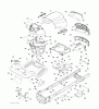 Jonsered LT2217 A (96041010401) - Lawn & Garden Tractor (2010-01) Ersatzteile CHASSIS ENCLOSURES