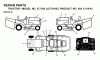 Jonsered ICT16A (JICTH16C, 954130042) - Lawn & Garden Tractor (2000-02) Listas de piezas de repuesto y dibujos DECALS