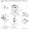 Jonsered LT2218 A (96041003500) - Lawn & Garden Tractor (2007-03) Listas de piezas de repuesto y dibujos ENGINE
