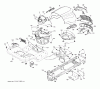 Jonsered LT2218 A (96041010501) - Lawn & Garden Tractor (2010-01) Ersatzteile CHASSIS ENCLOSURES
