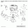 Jonsered LT2218 A2 (96041005900) - Lawn & Garden Tractor (2007-06) Listas de piezas de repuesto y dibujos ENGINE
