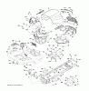 Jonsered LT2218 A2 (96041010901) - Lawn & Garden Tractor (2010-02) Listas de piezas de repuesto y dibujos CHASSIS ENCLOSURES