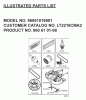 Jonsered LT2218 CMA2 (96061019801) - Lawn & Garden Tractor (2007-07) Listas de piezas de repuesto y dibujos FREQUENTLY USED PARTS