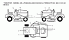 Jonsered LT2223 A2 (960410040, 96041004001) - Lawn & Garden Tractor (2007-05) Listas de piezas de repuesto y dibujos DECALS