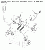 Jonsered LT2223 A2 (96041004102) - Lawn & Garden Tractor (2008-01) Listas de piezas de repuesto y dibujos MOWER LIFT / DECK LIFT