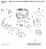 Jonsered LT2223 A2 (96041006900) - Lawn & Garden Tractor (2008-02) Listas de piezas de repuesto y dibujos ENGINE