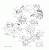 Jonsered LT2223 A2 (96041011100) - Lawn & Garden Tractor (2009-02) Listas de piezas de repuesto y dibujos CHASSIS ENCLOSURES