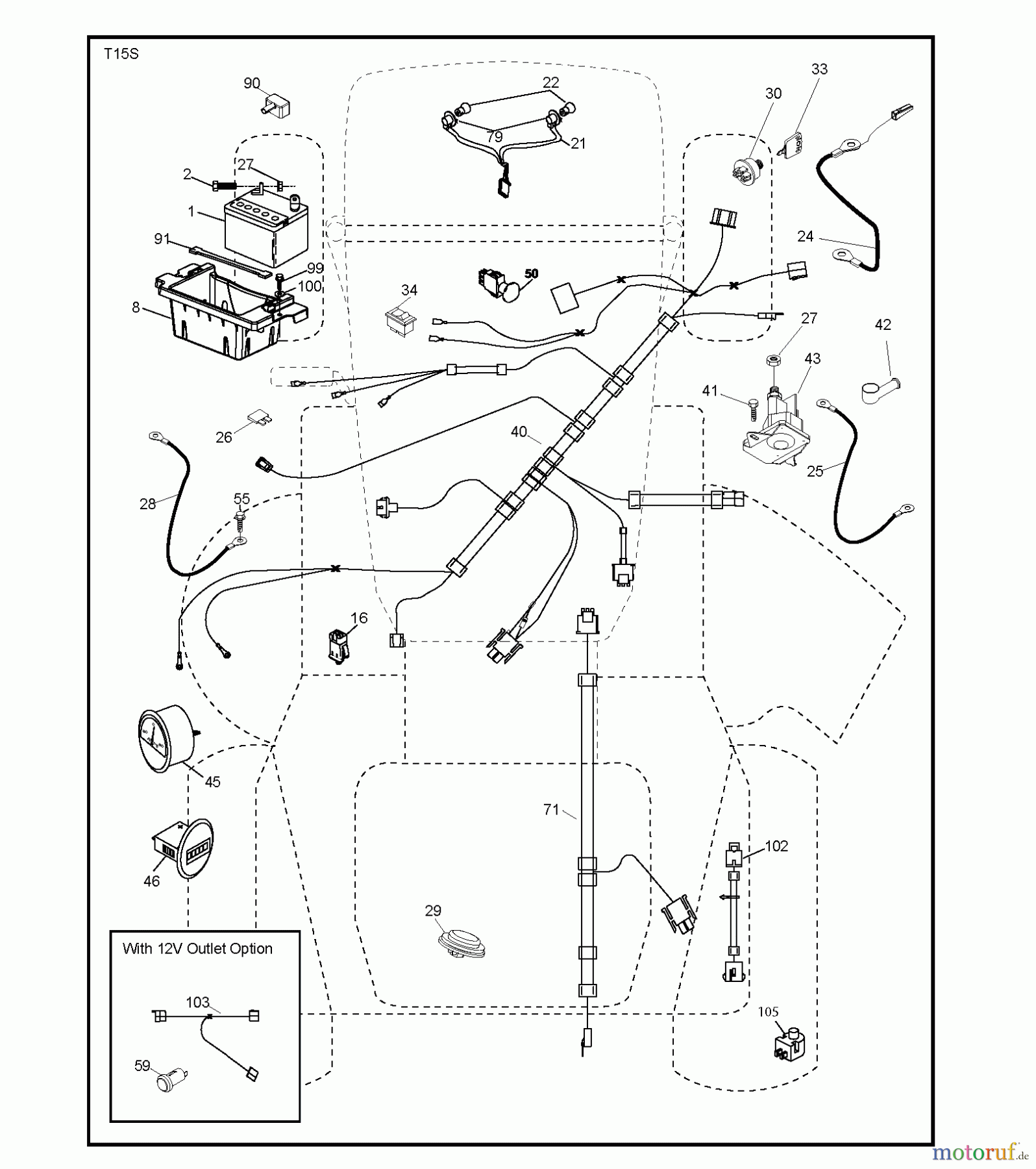  Jonsered Rasen  und Garten Traktoren LT2223 A2 (96041011101) - Jonsered Lawn & Garden Tractor (2010-02) ELECTRICAL