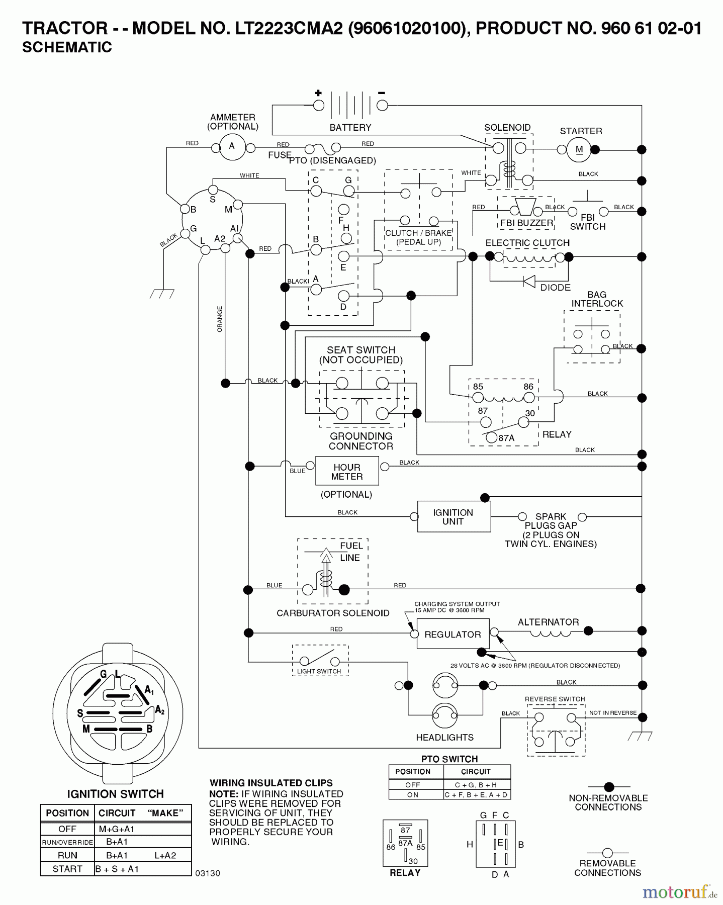  Jonsered Rasen  und Garten Traktoren LT2223 CMA2 (96061020100) - Jonsered Lawn & Garden Tractor (2007-02) SCHEMATIC