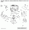Jonsered LT2227 A2 (96041007100) - Lawn & Garden Tractor (2008-02) Listas de piezas de repuesto y dibujos ENGINE