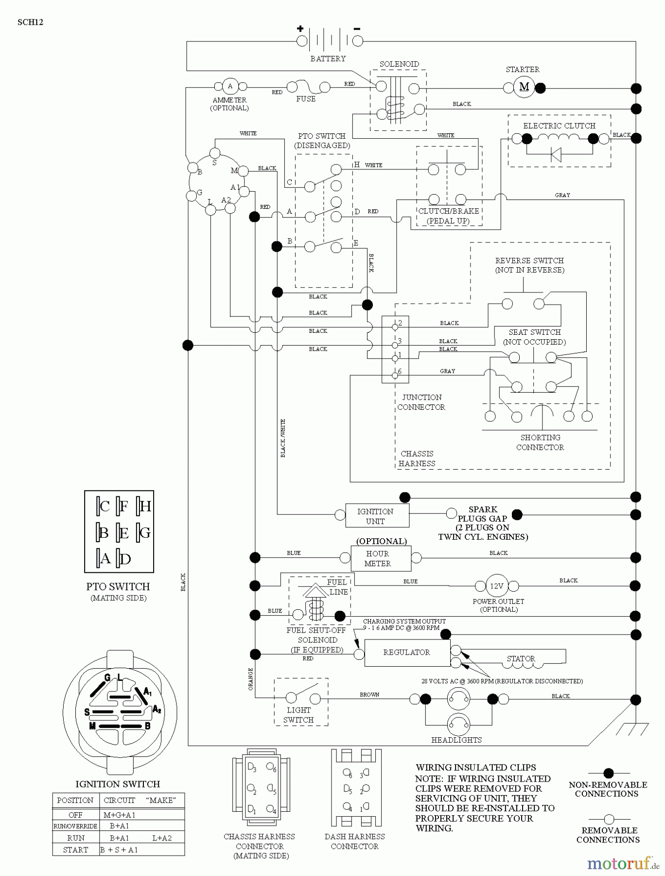  Jonsered Rasen  und Garten Traktoren LT2227 A2 (96041014602) - Jonsered Lawn & Garden Tractor (2012-08) SCHEMATIC