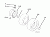 Jonsered LT2317 CMA (96051000500) - Lawn & Garden Tractor (2011-03) Listas de piezas de repuesto y dibujos WHEELS TIRES